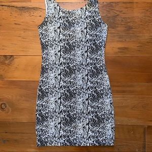H&M Black and White Mini Dress